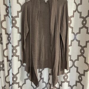 Croft & Barrow Chocolate Open Front Cardigan